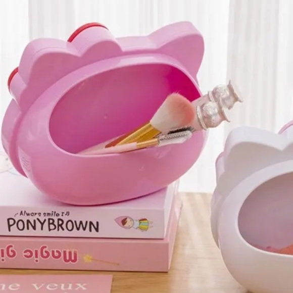 Hello Kitty Mirror w Brush Holder - Picture 7 of 13